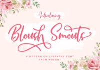 Bloush Smouts Font - Featured Image