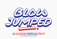 Blow Jumped Font - Featured Image
