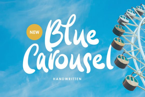 Blue Carousel Font - Featured Image