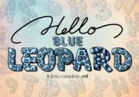 Blue Leopard Font - Featured Image