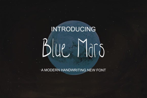 Blue Mars Font - Featured Image