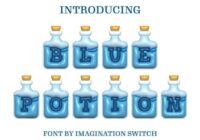 Blue Potion Inflated Font - Featured Image