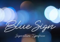 Blue Sign Font - Featured Image