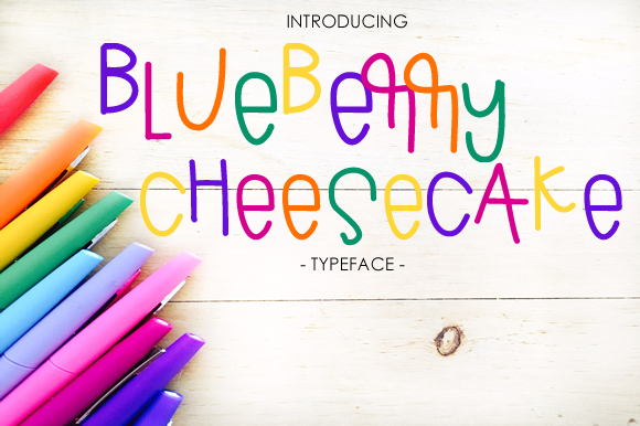 Blueberry Cheesecake Font - Featured Image