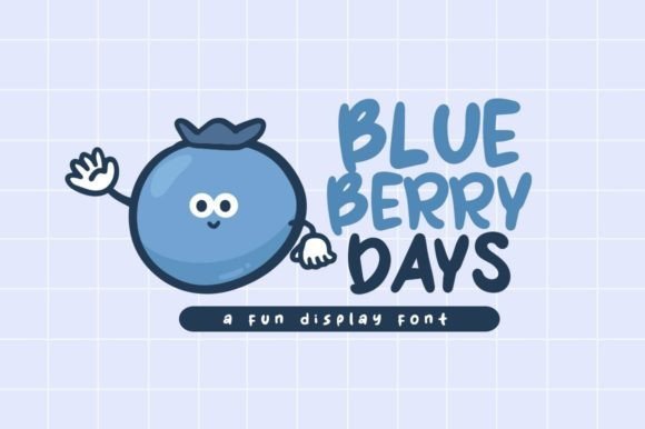 Blueberry Days Font - Featured Image