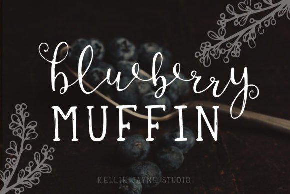 Blueberry Muffin Font - Featured Image