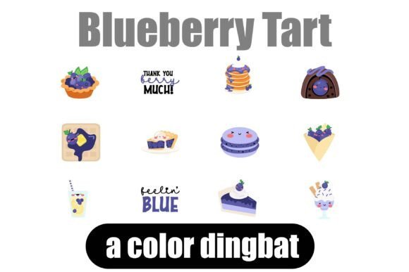 Blueberry Tart Color Font - Featured Image