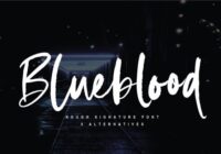 Blueblood Font - Featured Image