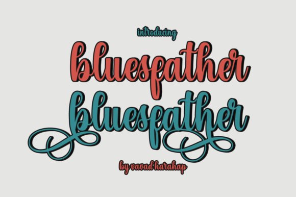 Bluefather Font - Featured Image