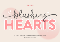 Blushing Hearts Duo Font - Featured Image