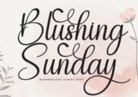 Blushing Sunday Font - Featured Image