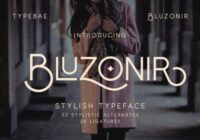Bluzonir Font - Featured Image
