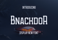 Bnackdor Font - Featured Image