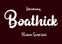 Boathick Font - Featured Image