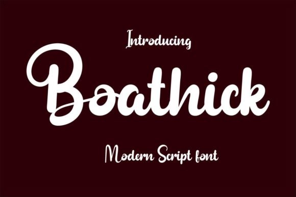 Boathick Font - Featured Image
