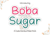 Boba Sugar Font - Featured Image