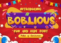 Boblious Font - Featured Image