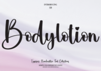 Bodylotion Font - Featured Image