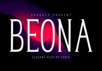 Boena Serif Font - Featured Image