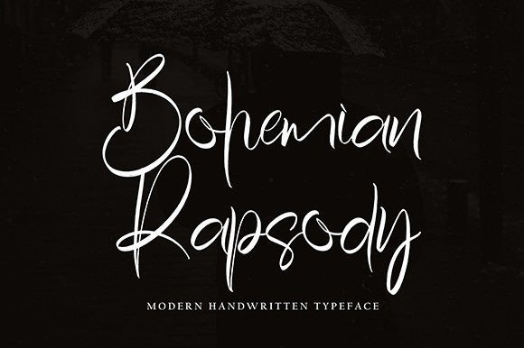 Bohemian Rapsody Font - Featured Image