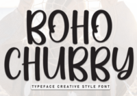 Boho Chubby Font - Featured Image