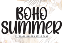 Boho Summer Font - Featured Image