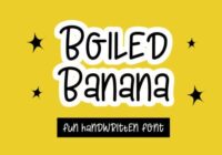 Boiled Banana Font - Featured Image