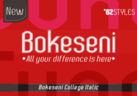 Bokeseni College Italic Font - Featured Image