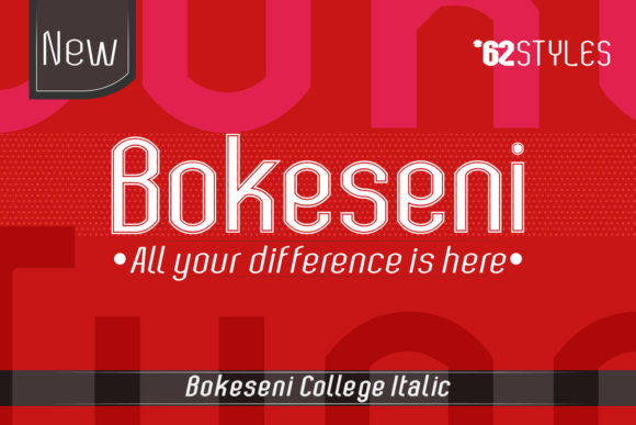 Bokeseni College Italic Font - Featured Image
