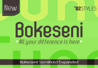 Bokeseni SemiBold Expanded Font - Featured Image