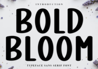 Bold Bloom Font - Featured Image