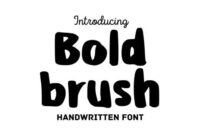 Bold Brush Font - Featured Image