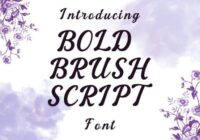 Bold Brush Script Font - Featured Image