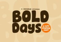 Bold Days Font - Featured Image