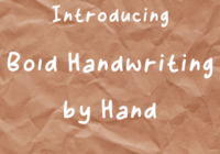 Bold Handwriting by Hand Font - Featured Image