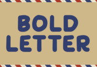 Bold Letter Font - Featured Image