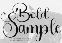 Bold Sample Font - Featured Image