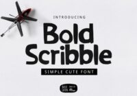 Bold Scribble Font - Featured Image