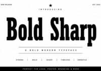 Bold Sharp Font - Featured Image