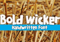 Bold Wicker Font - Featured Image