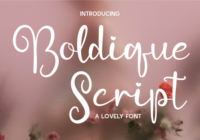 Boldique Script Font - Featured Image