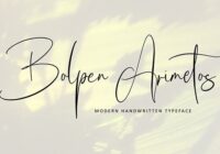 Bolpen Arimetos Font - Featured Image