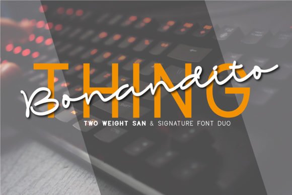 Bonandito Thing Duo Font - Featured Image