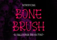 Bone Brush Font - Featured Image