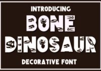 Bone Dinosaur Font - Featured Image