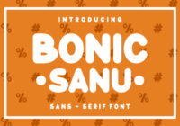 Bonic Sanu Font - Featured Image