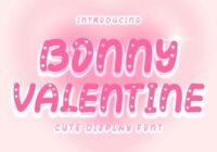 Bonny Valentine Font - Featured Image