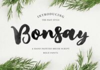 Bonsay Brush Font - Featured Image
