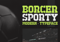 Borcer Sporty Font - Featured Image