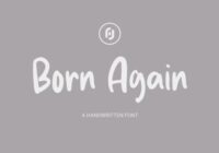 Born Again Font - Featured Image